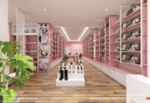 Thiết Kế Shop Giày Dép tại Bình Phước – Quỳnh Hệ thống quầy kệ chuyên nghiệp tại Shop Quỳnh