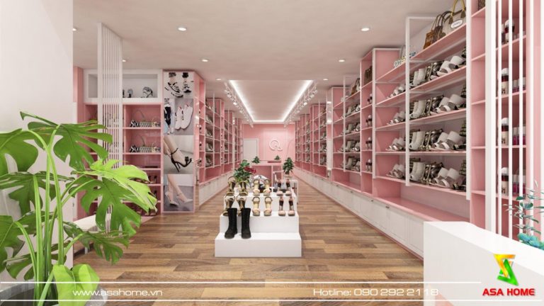 Hệ thống quầy kệ chuyên nghiệp tại Shop Quỳnh