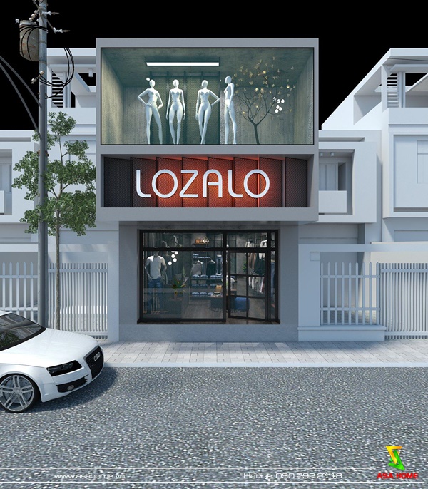 Mặt tiền shop thời trang nam Lozalo