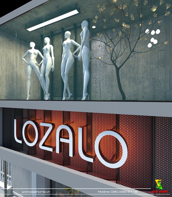 Cận cảnh bảng hiệu phá cách của Shop Lozalo