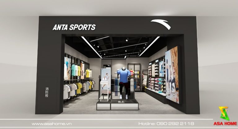 ThiếtkếshopthờitrangthểthaoAnta Mặttiềncửahàng