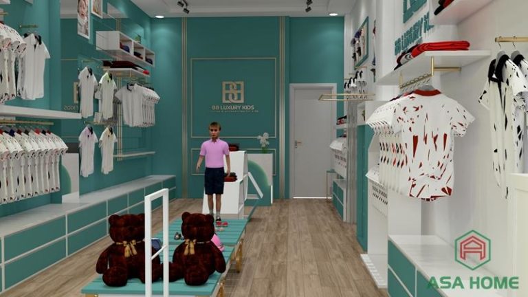 thiet ke shop thoi trang tre em