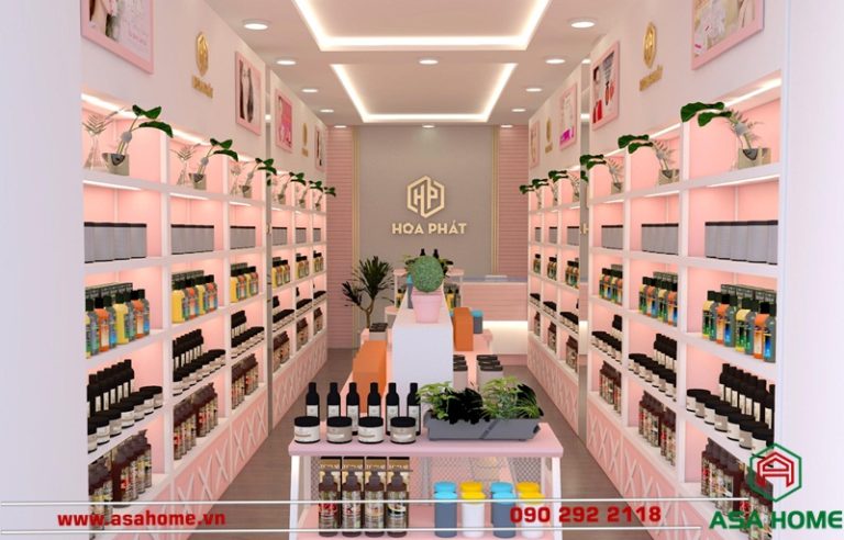 Thiết kế shop mỹ phẩm