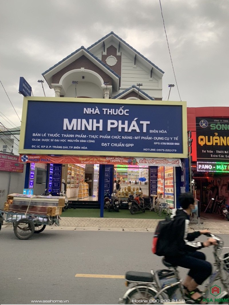 Công trình thi công nhà thuốc Minh Phát tại Đồng Nai