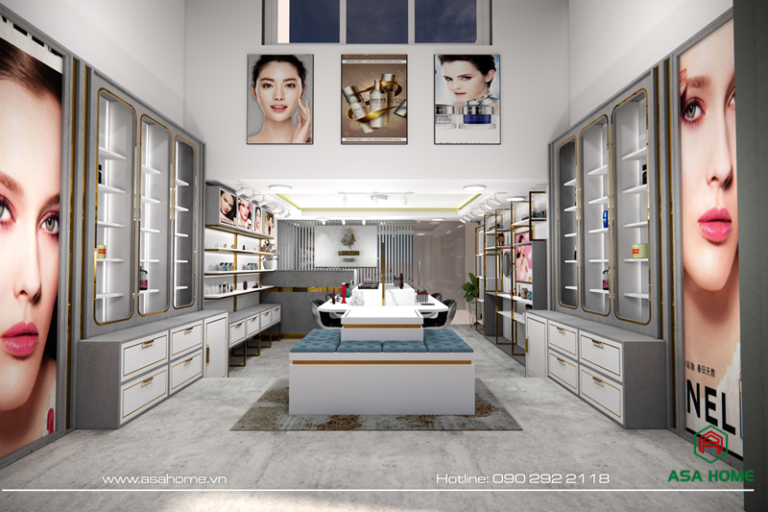 THIẾTKẾSHOPMỸPHẨMCAOCẤPMHIỆNĐẠIVÀĐẲNGCẤP