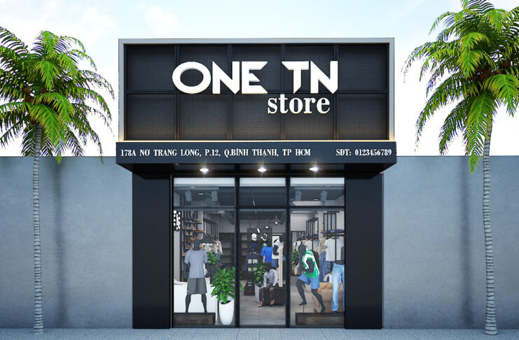 Thiết Kế Shop Thời Trang Nam ONE TN Tại Quận Bình Thạnh