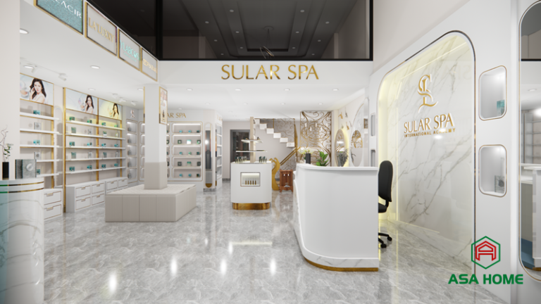 Thiết kế và thi công shop Spa Sular đẹp mang phong cách hiện đại