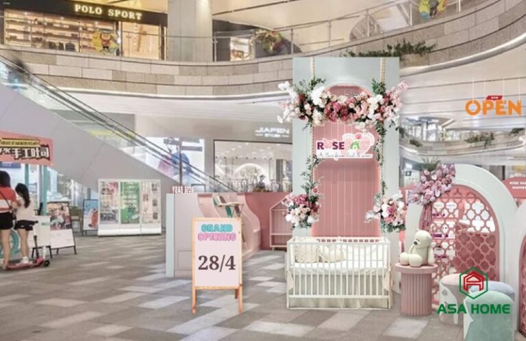 Thiết Kế Thi Công Shop Rose Baby Tại Vincom Thảo Điền Quận 2 HCM