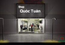 Thiết Kế Tone Màu Xám Shop Thời Trang Nam Quốc Tuấn Tại Thủ Dầu I