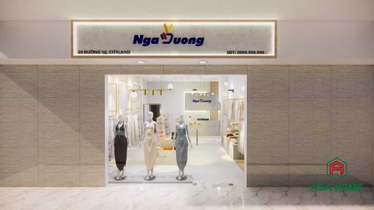 Thiết Kế Thi Công Shop Thời Trang Trung Niên Tại Cityland Tp.HCM