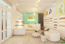 Thiết Kế Thi Công Trọn Gói Shop Mỹ Phẩm VINVIN Tại Bình Dương