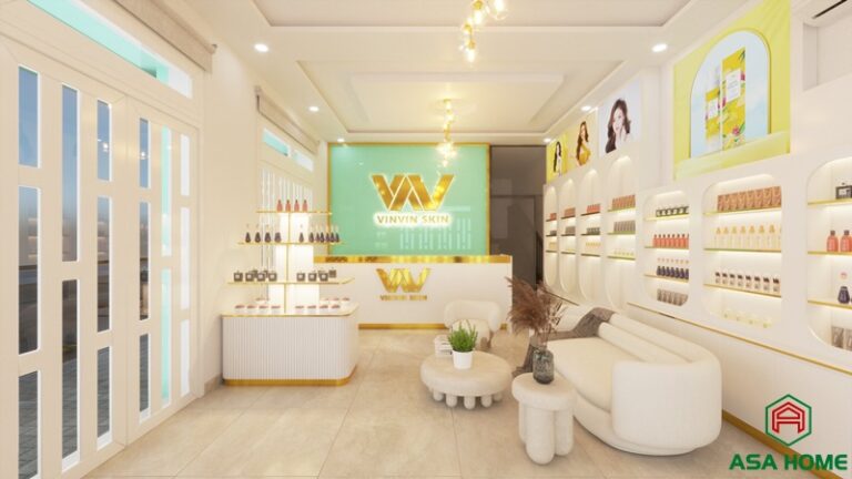 Thiết Kế Thi Công Trọn Gói Shop Mỹ Phẩm VINVIN Tại Bình Dương