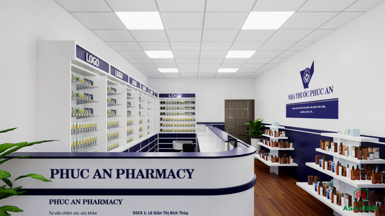Thiết Kế Nhà Thuốc Phúc An Tại Long An