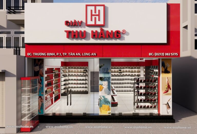 Thiết Kế Shop Giày Dép Thanh Hằng Tại Tân An Long An – Asa Home
